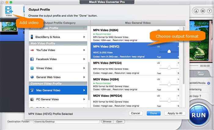 Come ridurre i file video MP4 su Mac